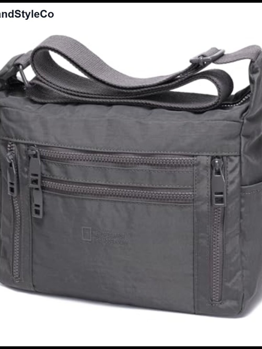 Nylon Crossbody Bags for Women Multi Pocket Travel Purse Adjustable Strap